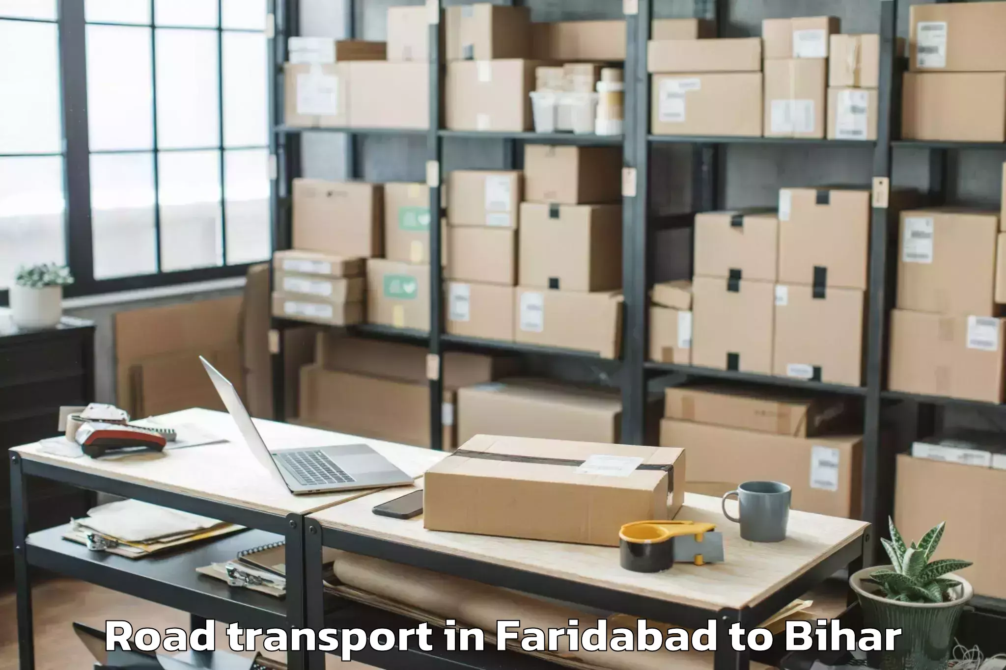 Top Faridabad to Basopatti Road Transport Available